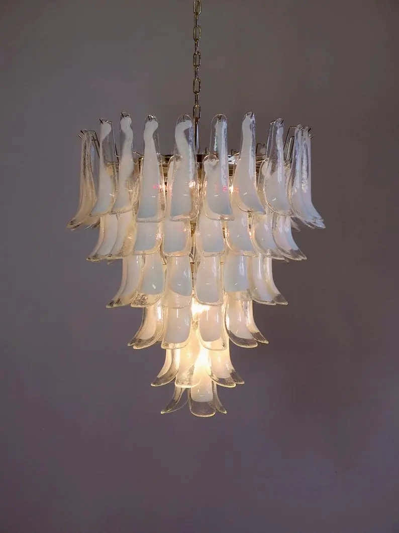 Murano Chandelier – 75 petals – Transparent
