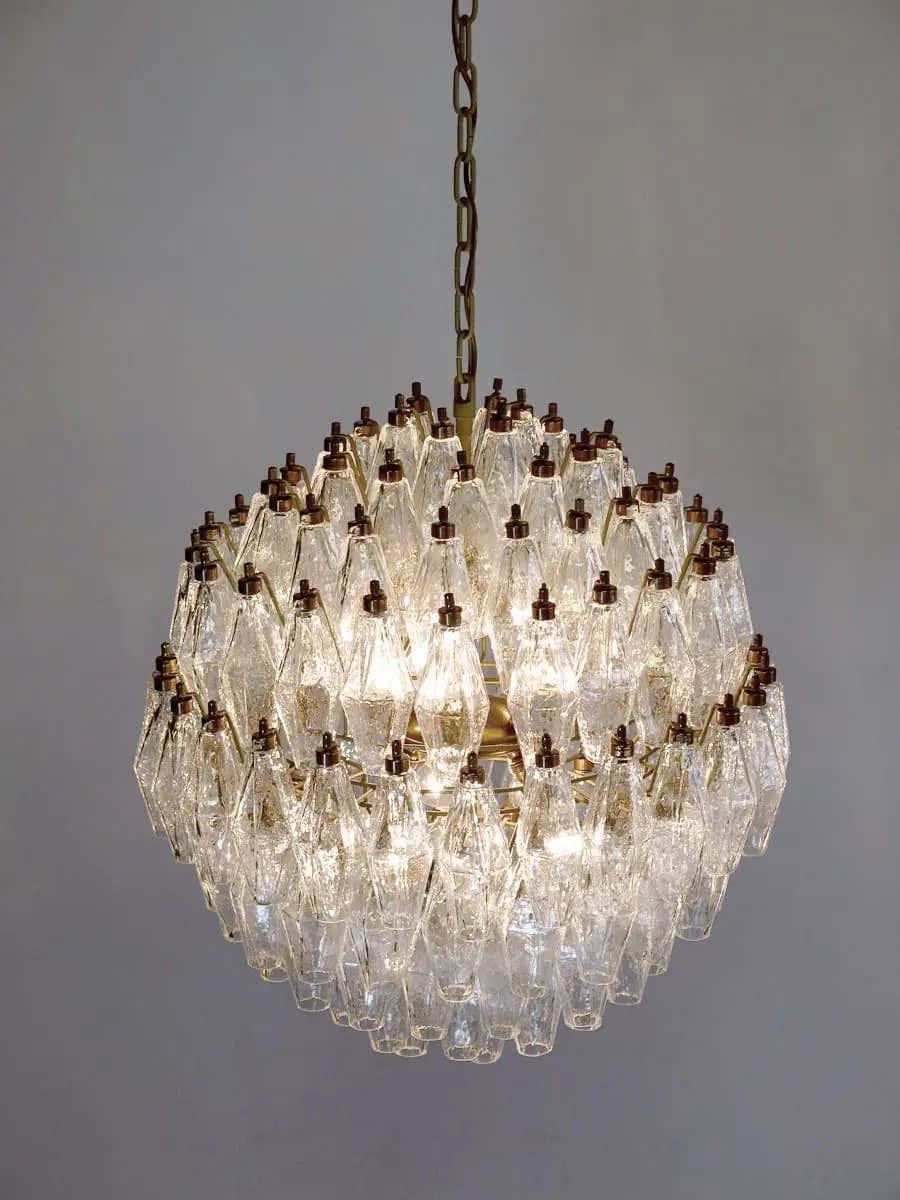 Murano Chandelier – 140 glasses – Transparent
