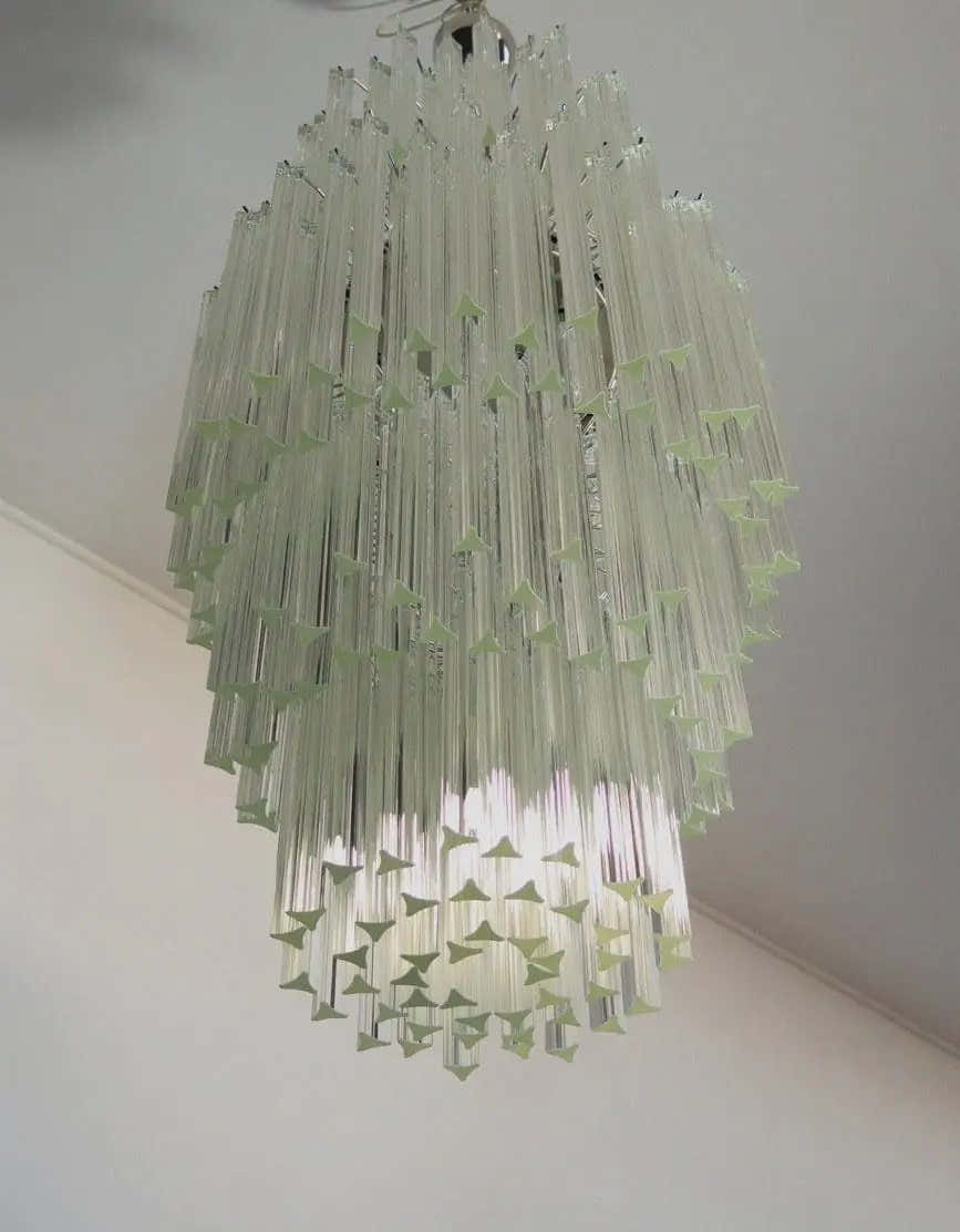 Murano Chandelier – 242 prisms – Transparent