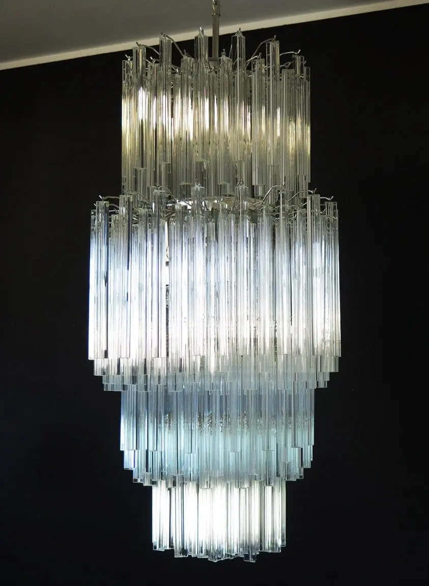 Murano Chandelier – 242 prisms – Transparent