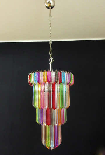 Murano Chandelier – 111 prisms – Multi