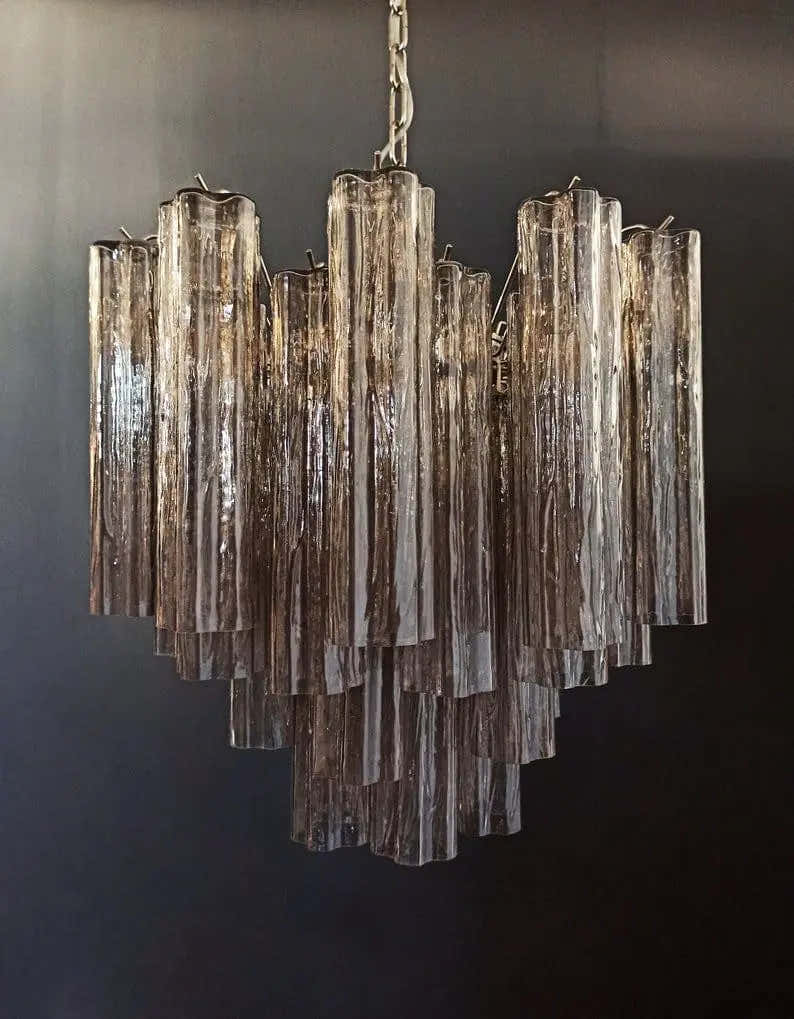 Murano Chandelier 22.8″ – 36 tubes – Smoked