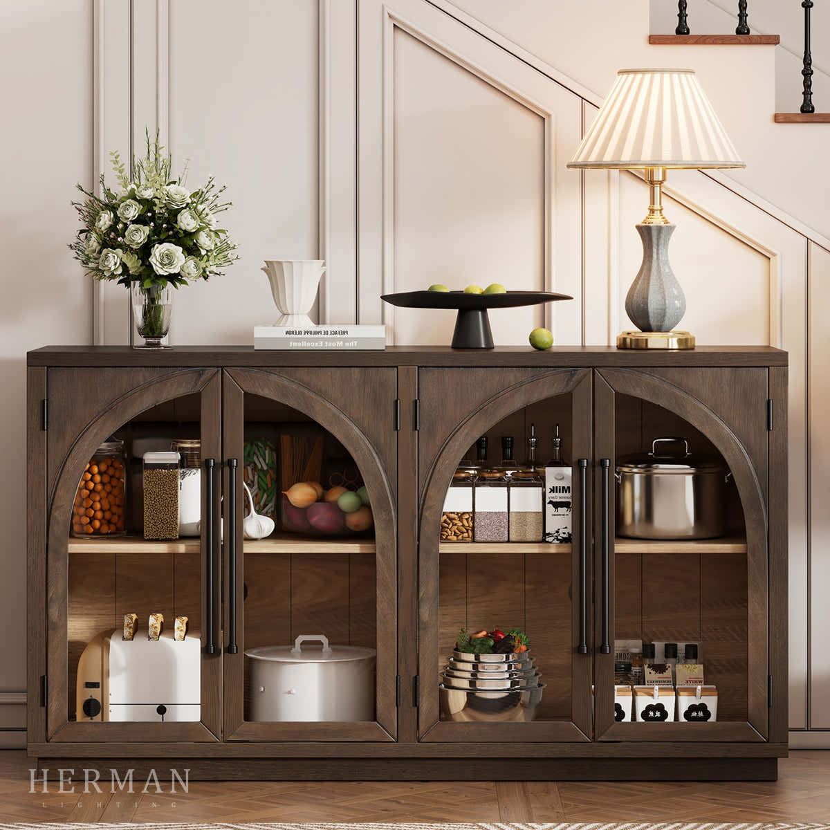 Hattie Sideboard in Oak 70"W 90"W