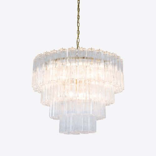 Large Treviso Murano Chandelier 31.5"