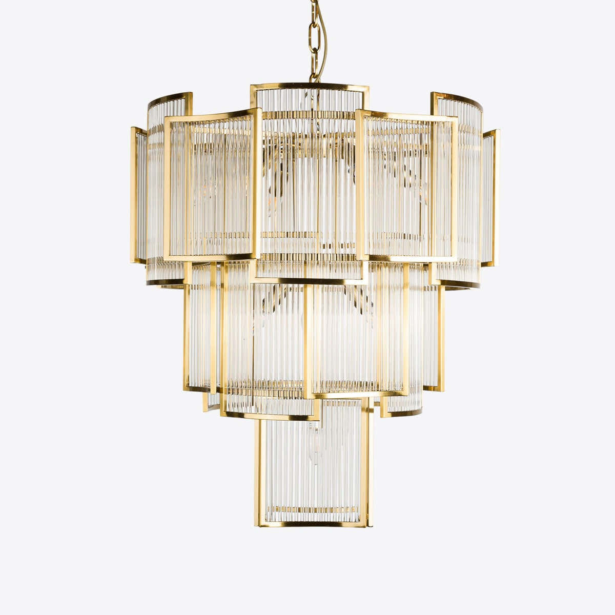 Brass Monte Carlo Grande Chandelier 26.8"