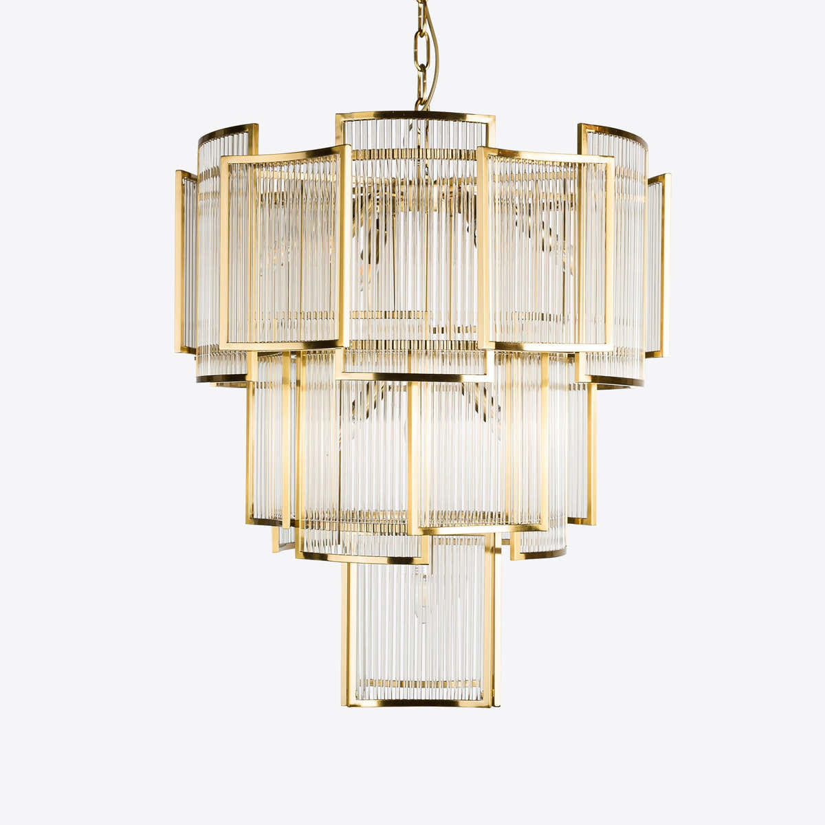 Brass Monte Carlo Grande Chandelier 26.8"