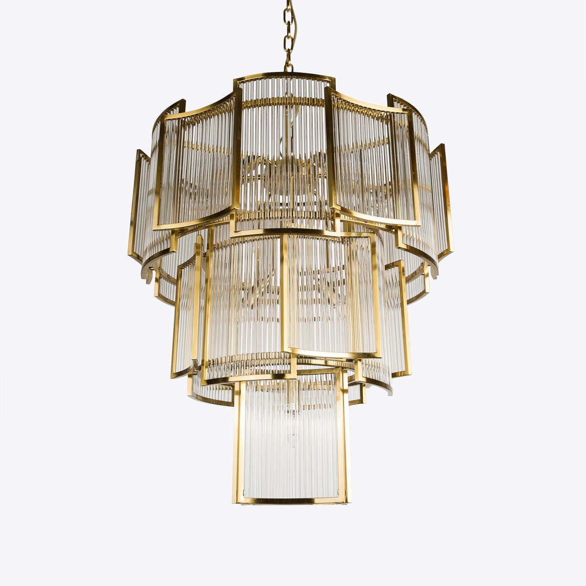 Brass Monte Carlo Grande Chandelier 26.8"
