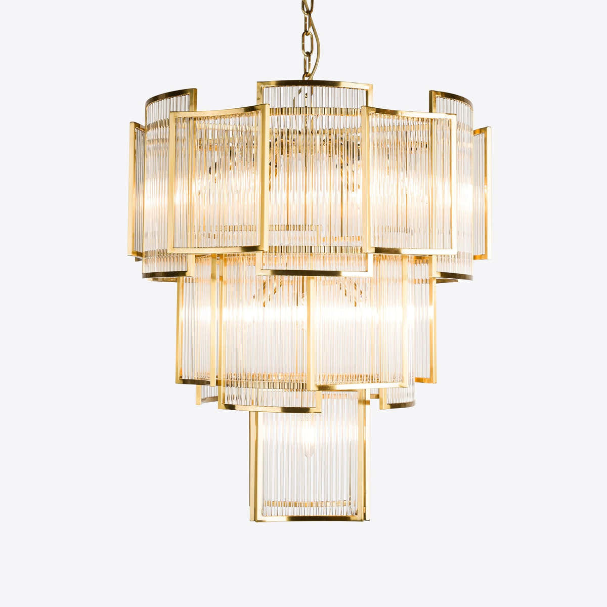 Brass Monte Carlo Grande Chandelier 26.8"