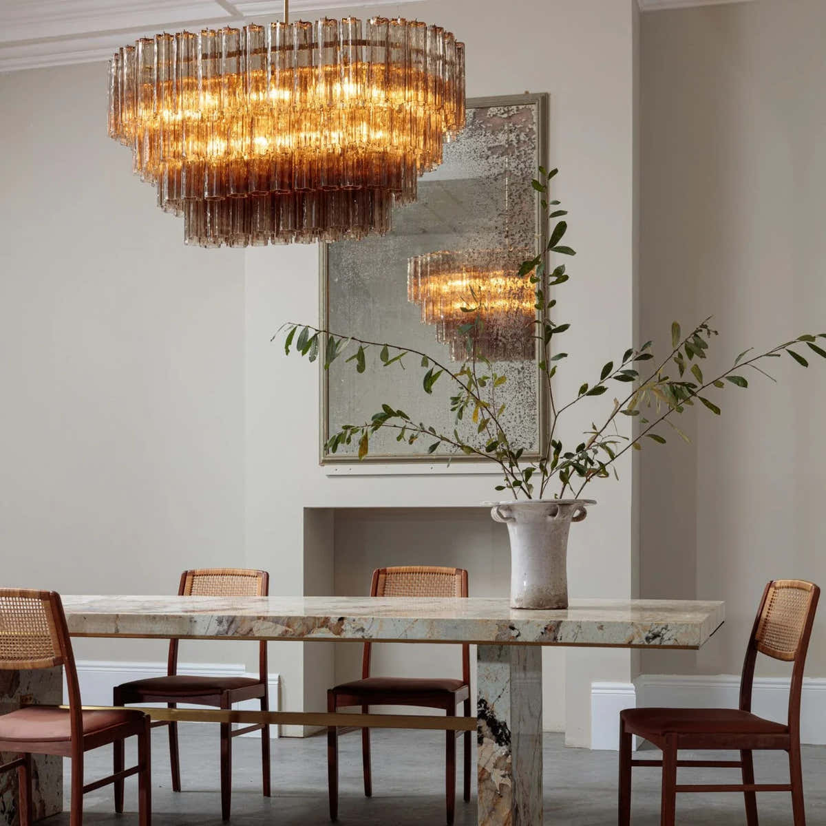Dining Treviso Murano Chandelier 48"W