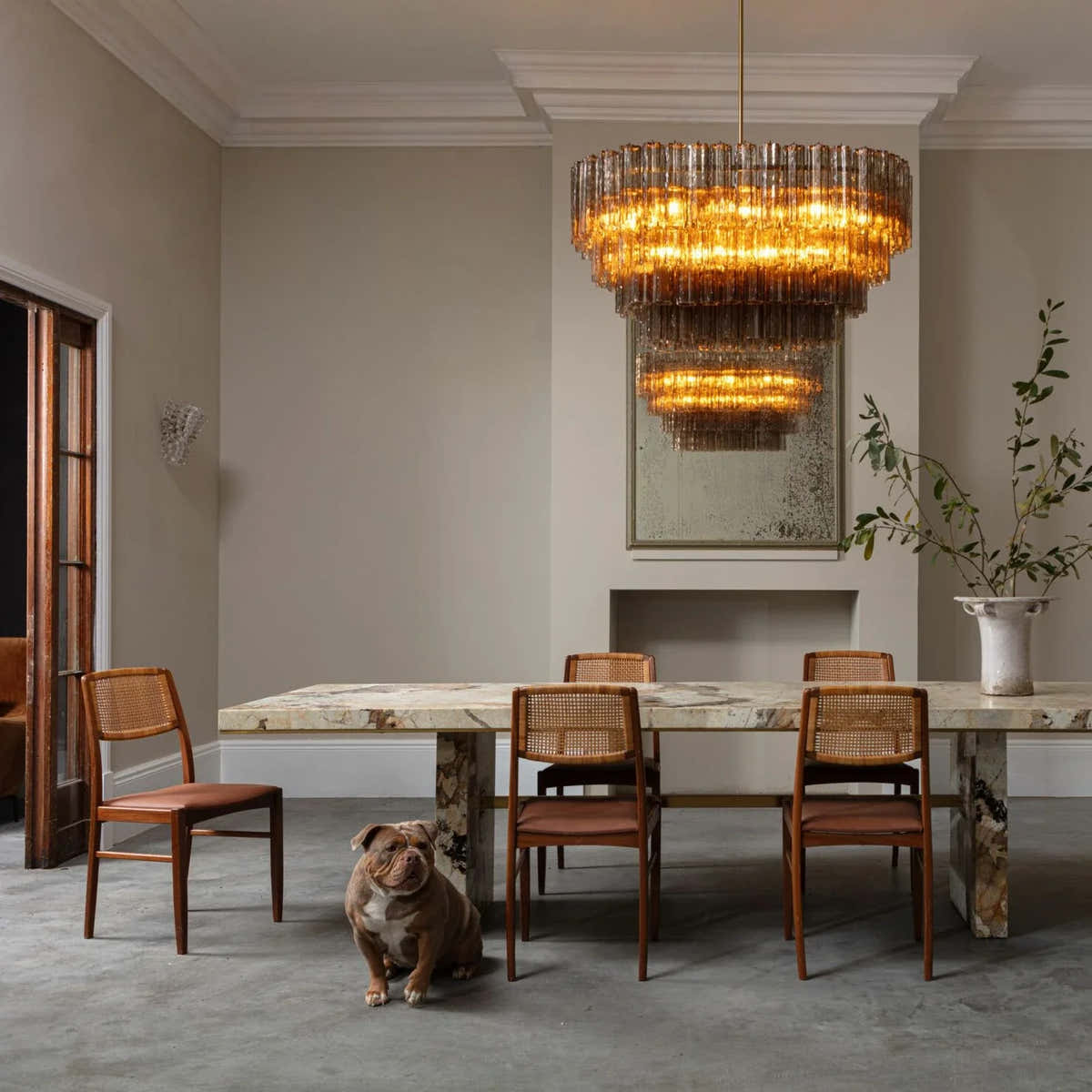 Dining Treviso Murano Chandelier 48"W
