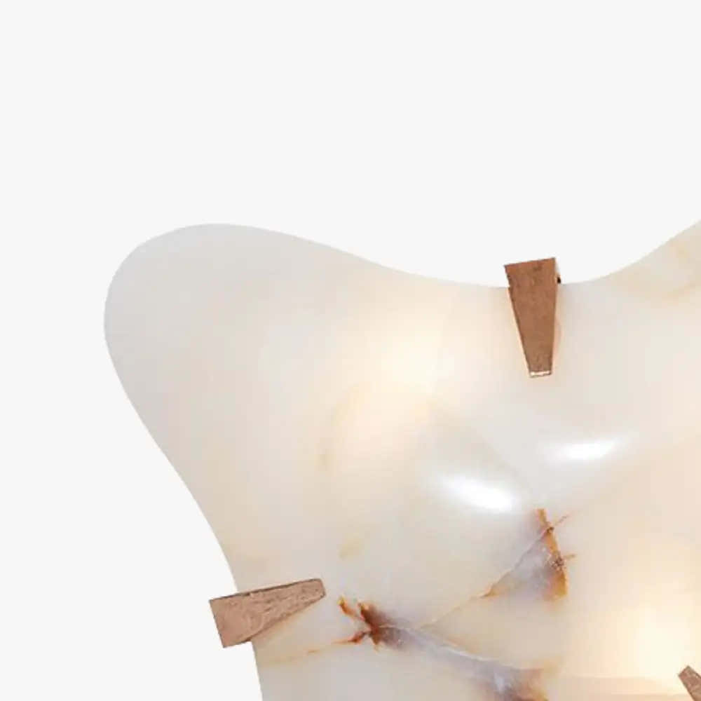 Organic Alabaster Cloud Sconce