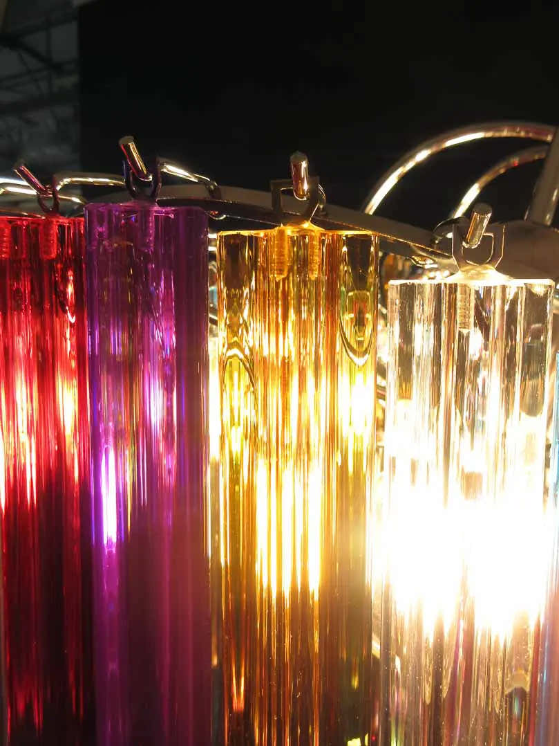 Murano Chandelier – 200 prisms – Multicolored