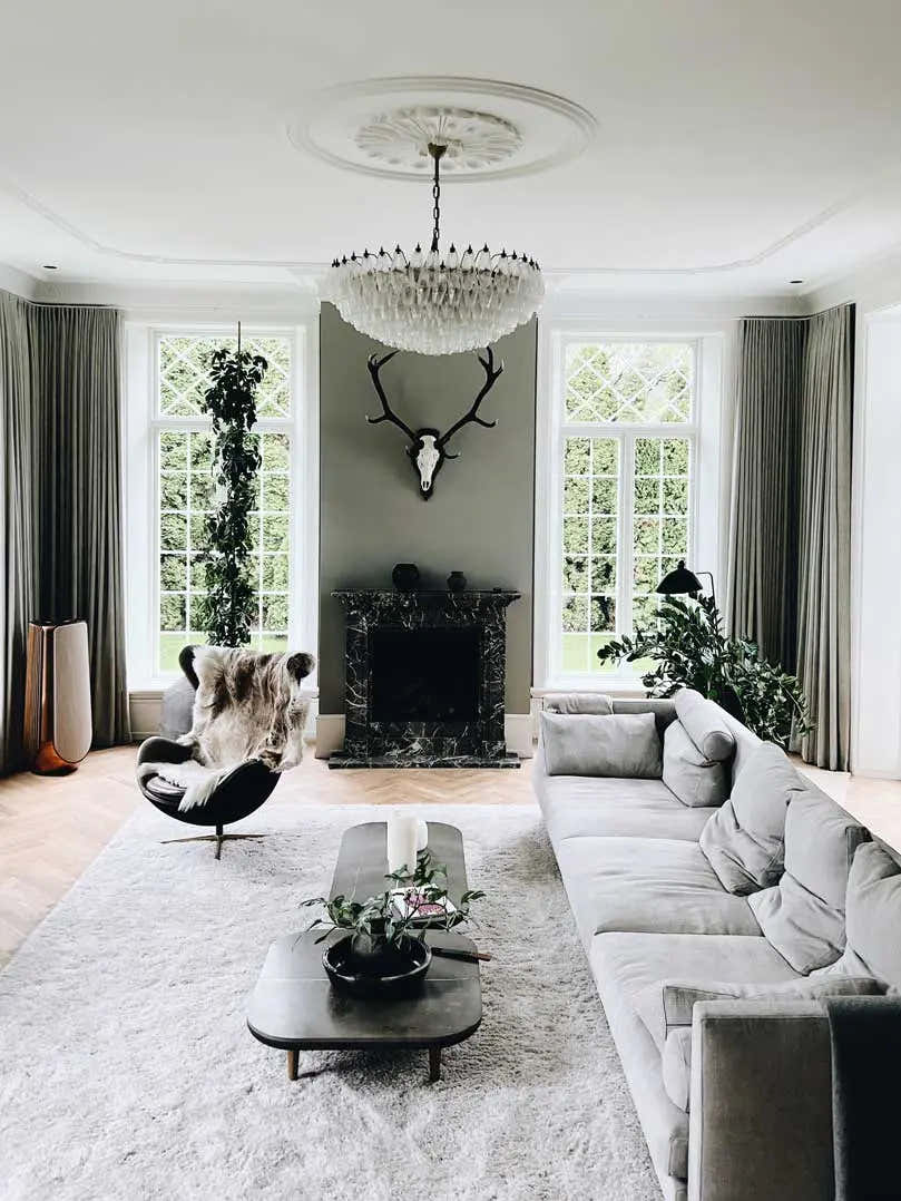 Murano Chandelier – Poliedri – 185 glass – White Alabaster