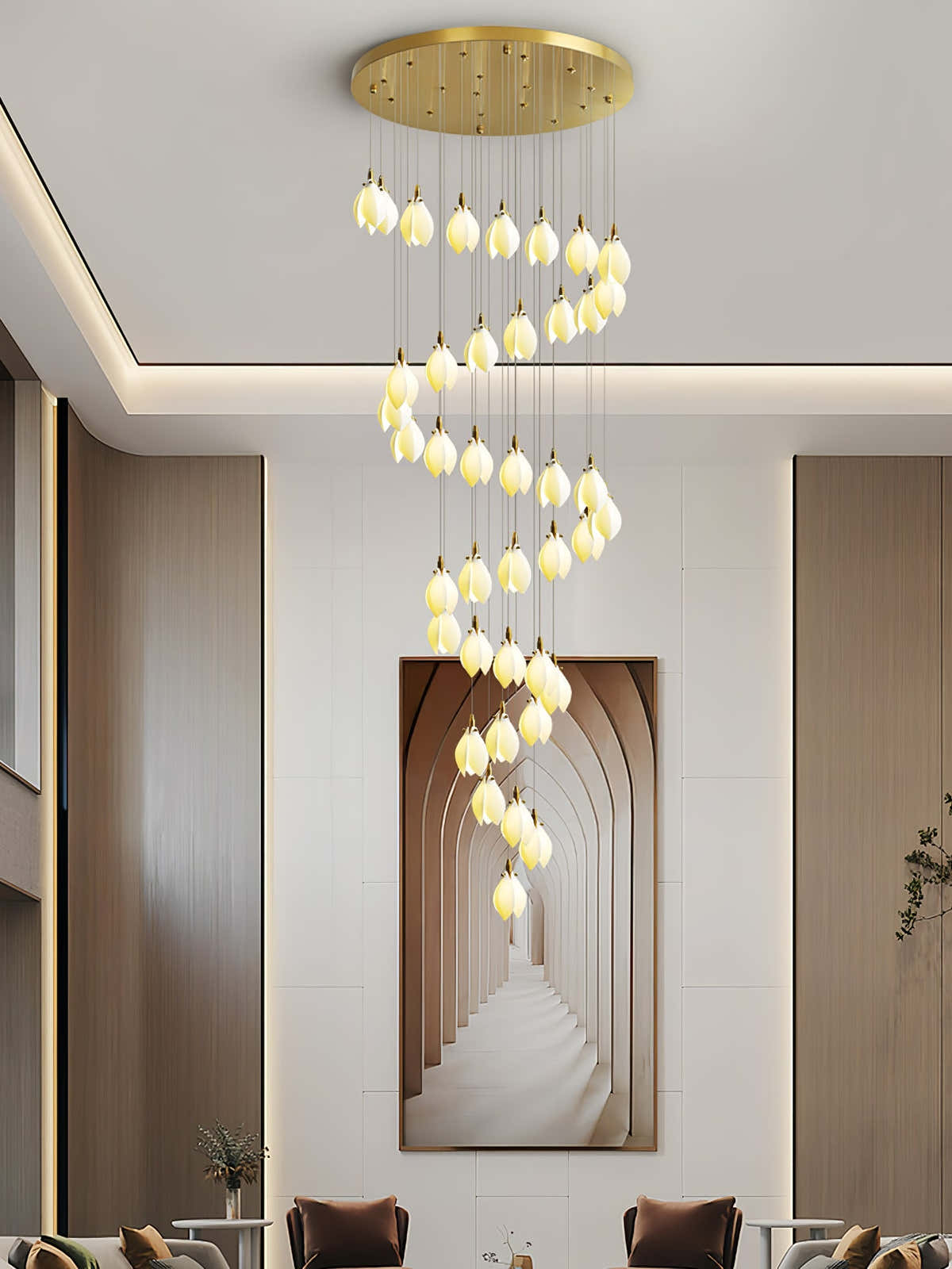 Astralis Bloom Stairs Chandelier