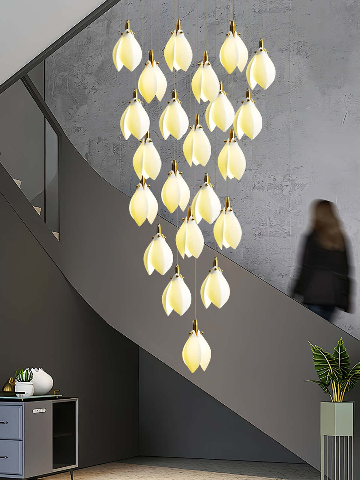 Astralis Bloom Stairs Chandelier