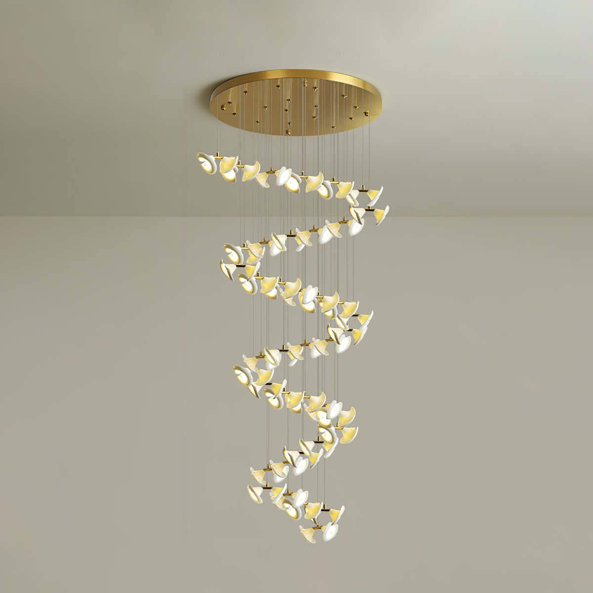 Blossom Double Horn Chandelier