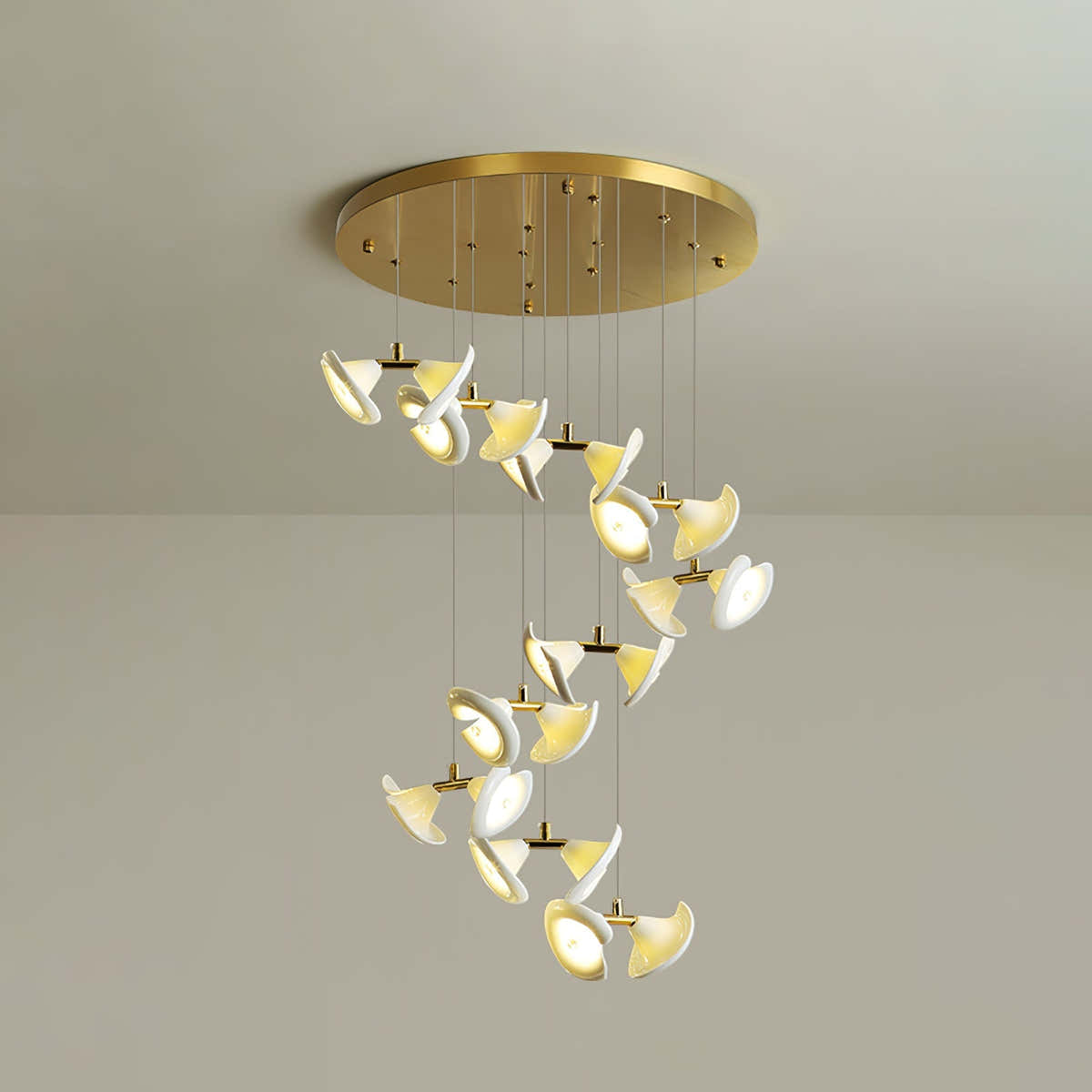 Blossom Double Horn Chandelier