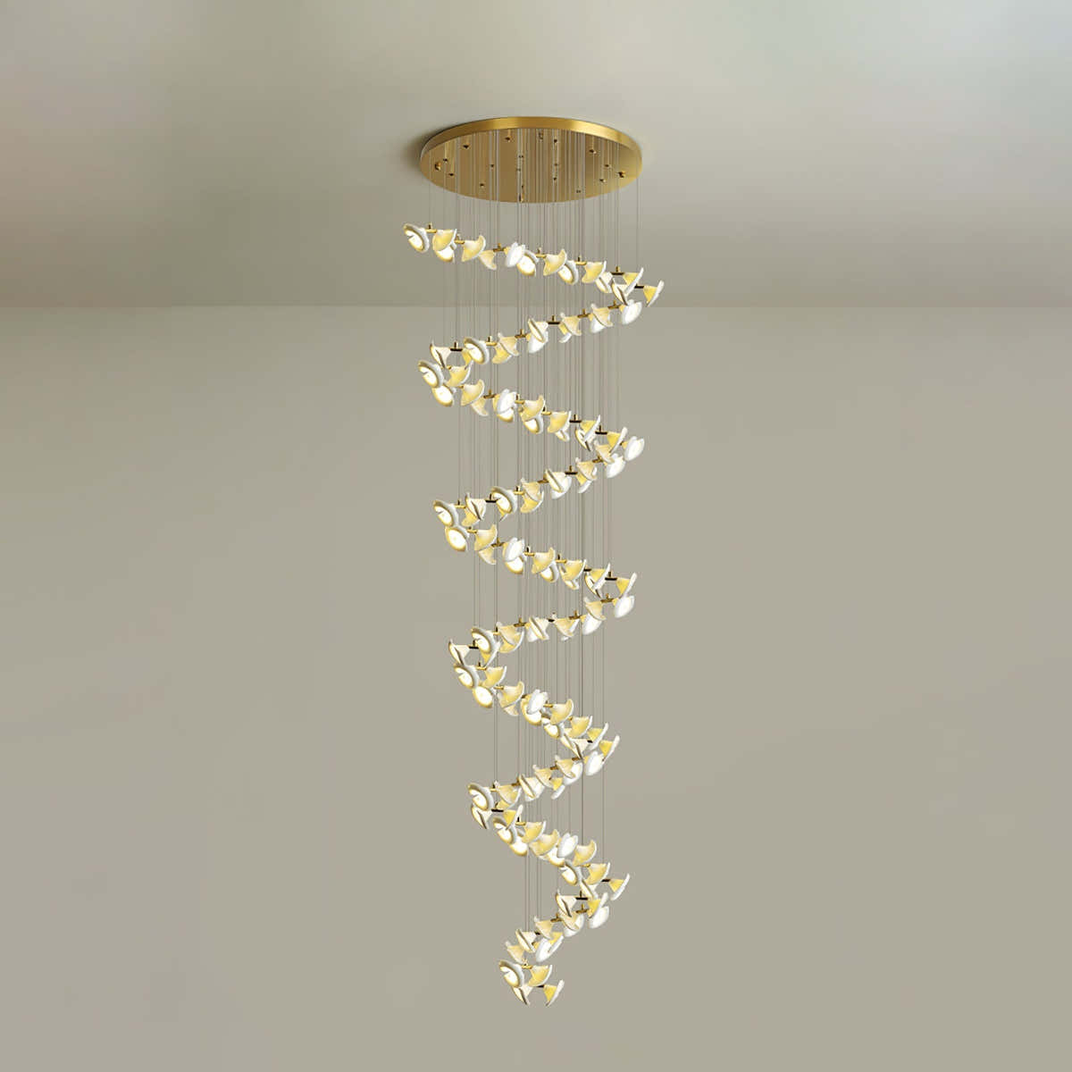 Blossom Double Horn Chandelier