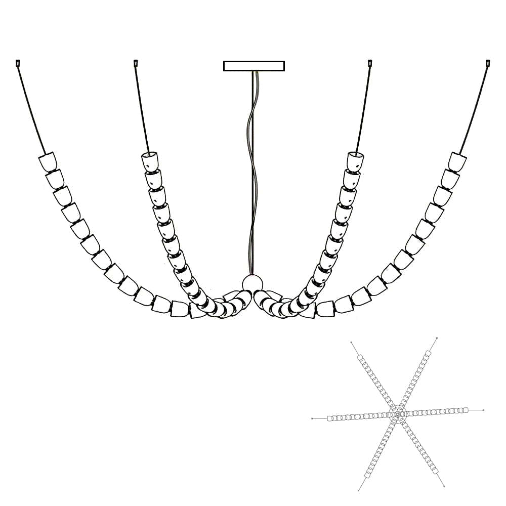 Gabriel Chrome Chandelier