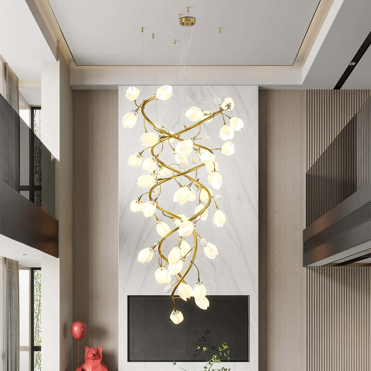 Lysandra Cascade Stairs Chandelier