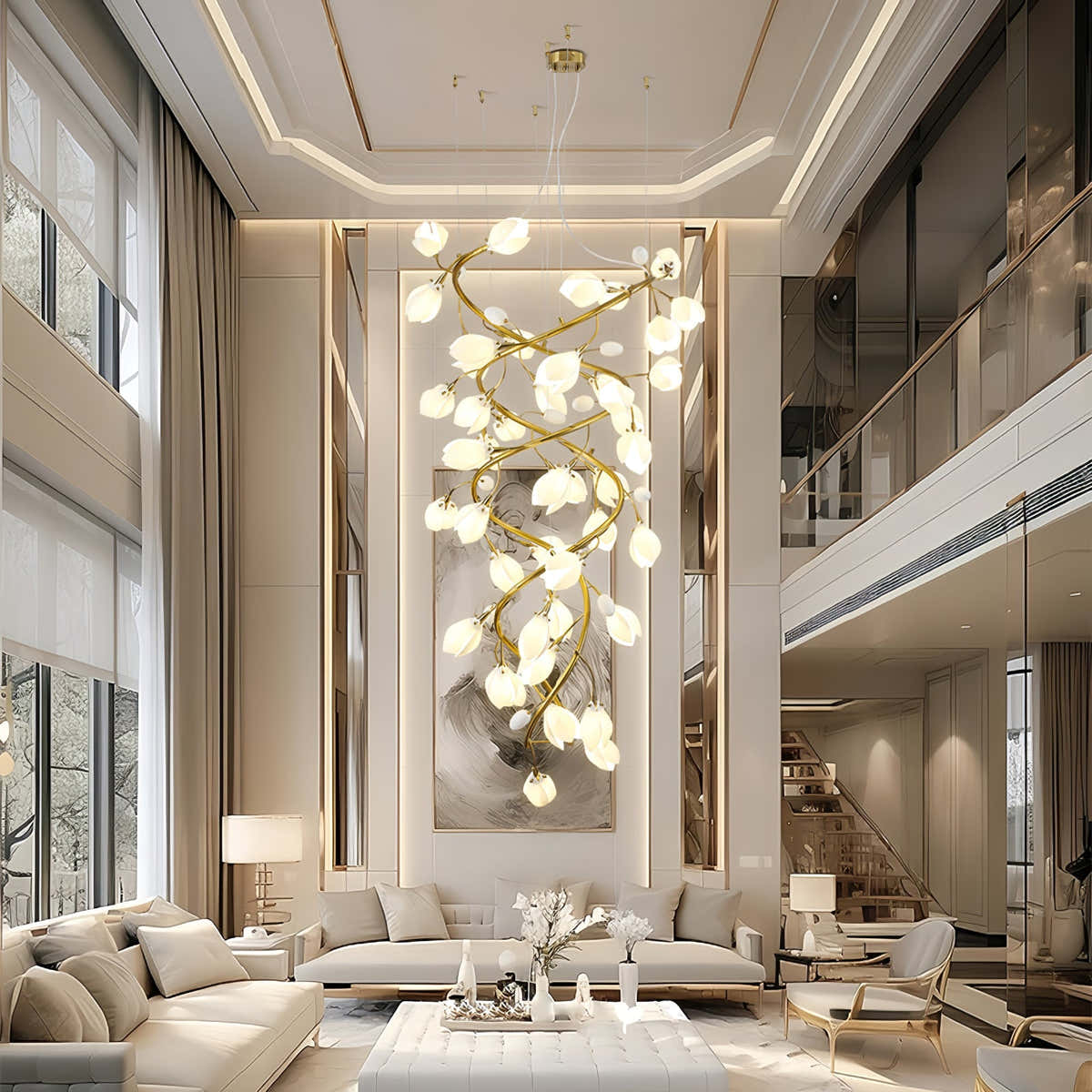 Lysandra Cascade Stairs Chandelier