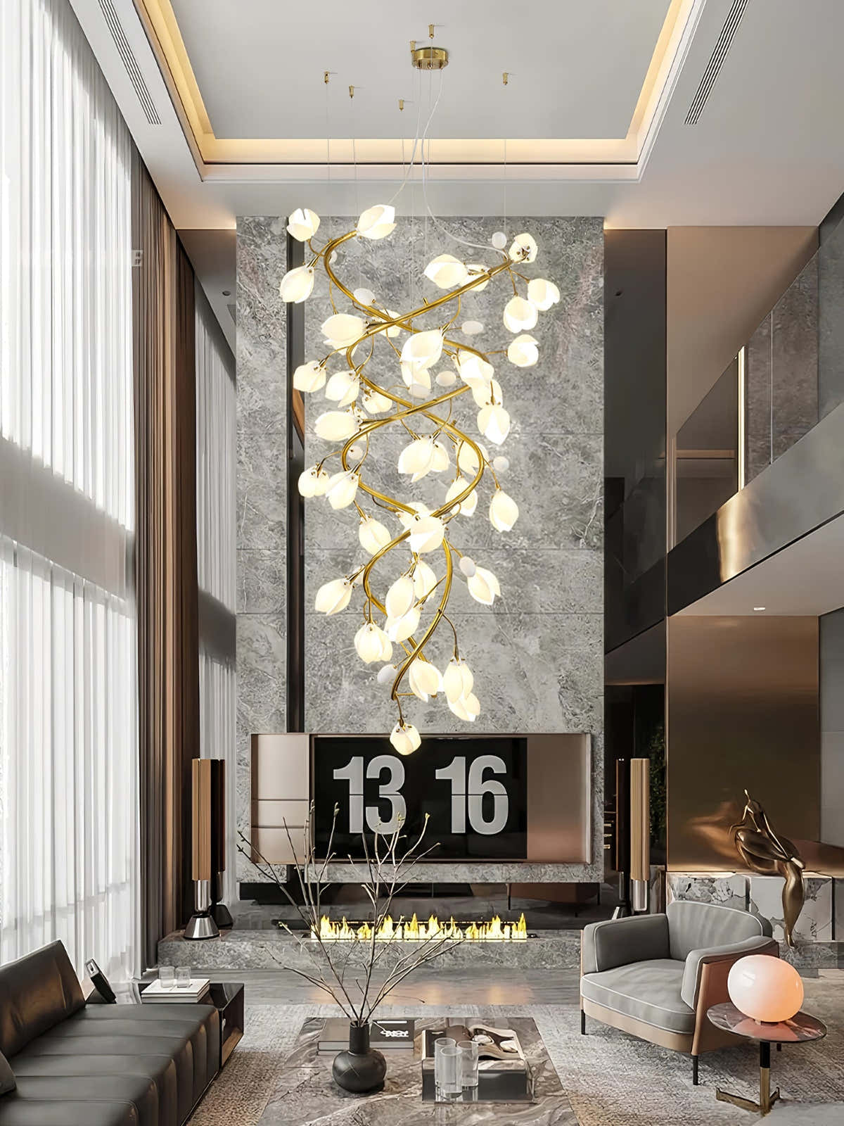 Lysandra Cascade Stairs Chandelier