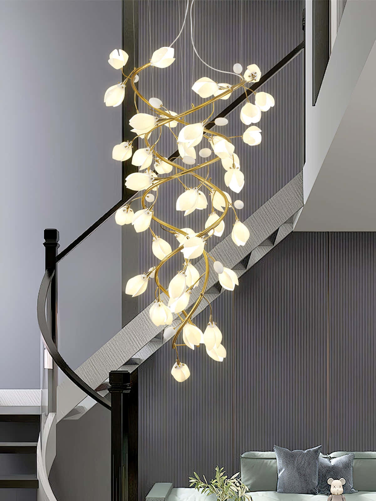 Lysandra Cascade Stairs Chandelier
