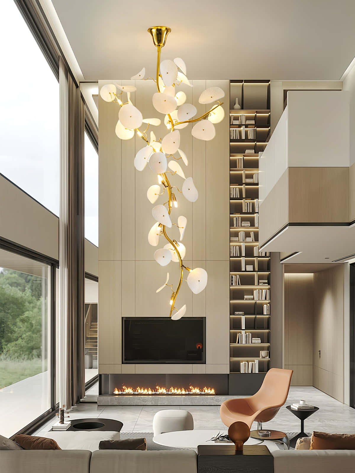 Nebula Petal Chandelier