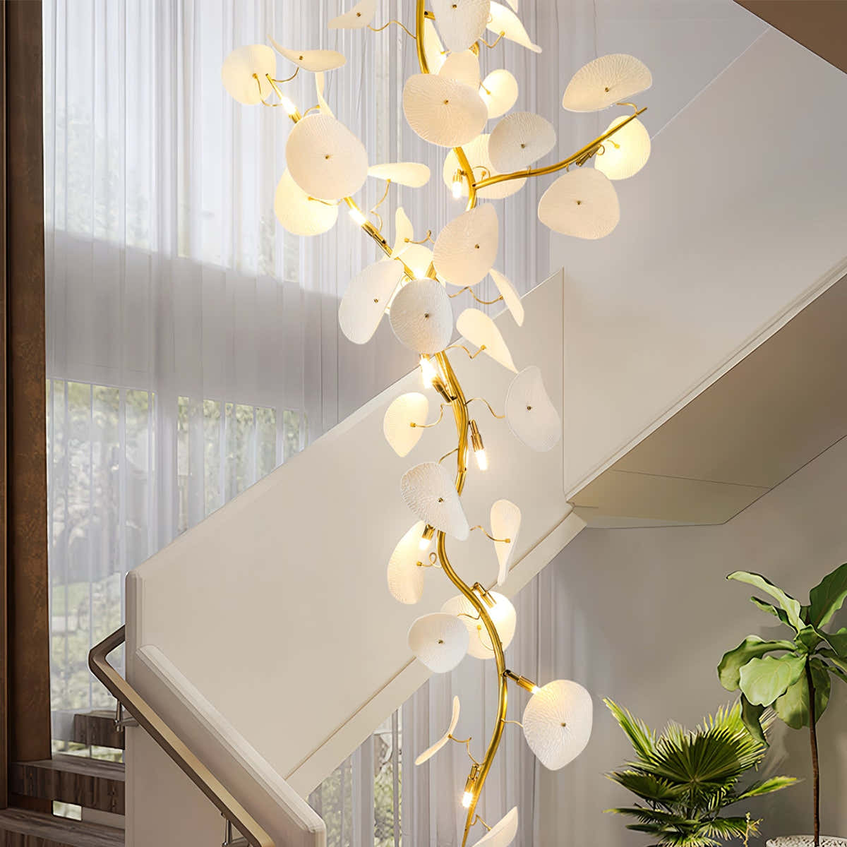 Nebula Petal Chandelier