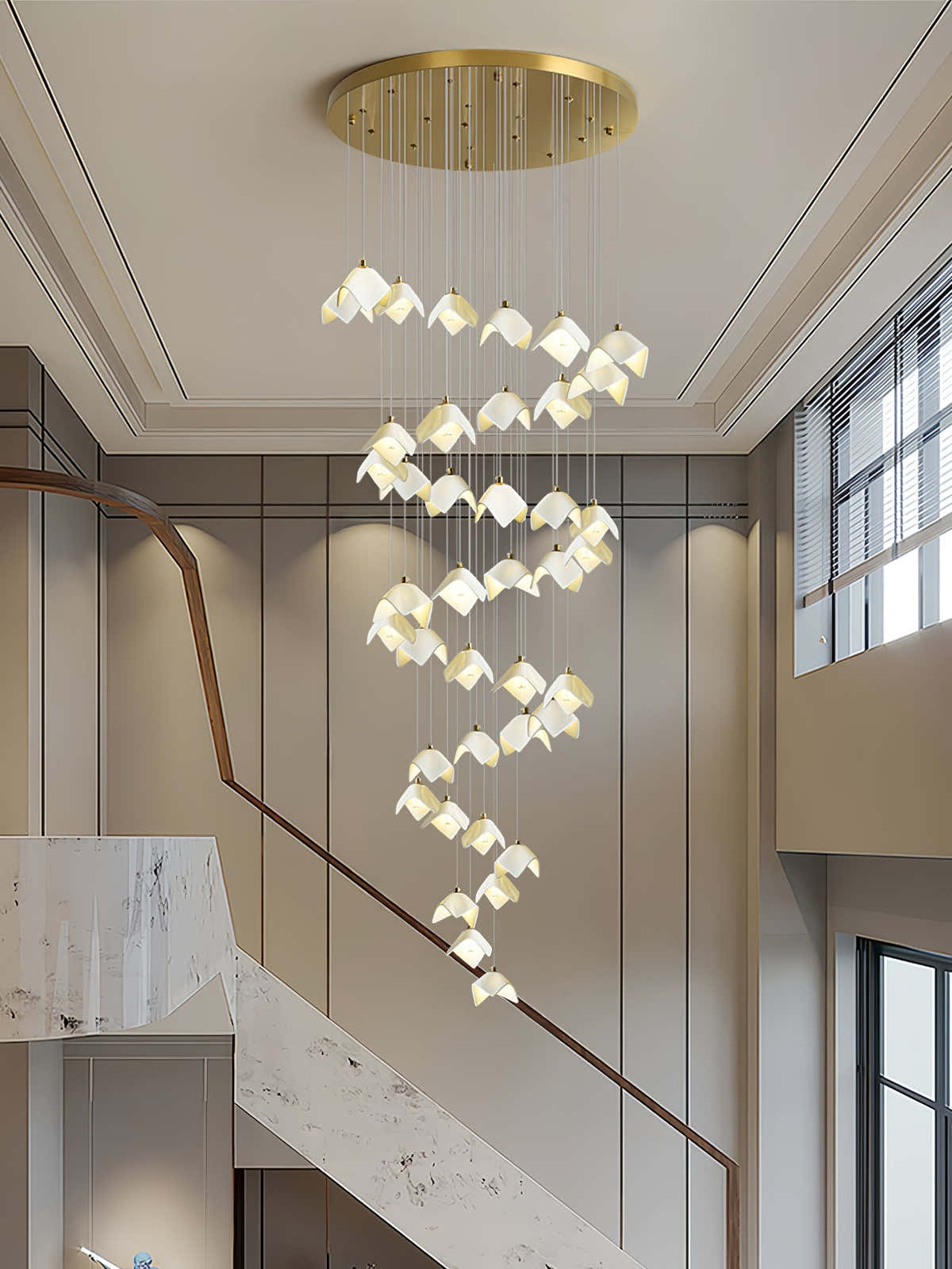 Orlani Cascade Stairs Chandelier