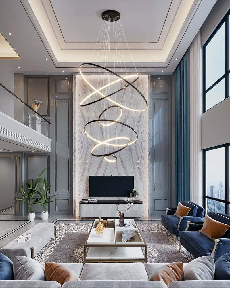 Orrery Rings Chandelier