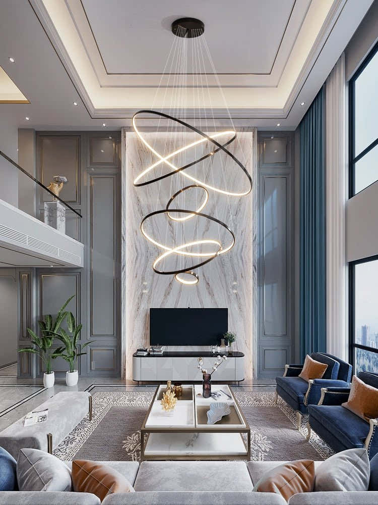 Orrery Rings Chandelier