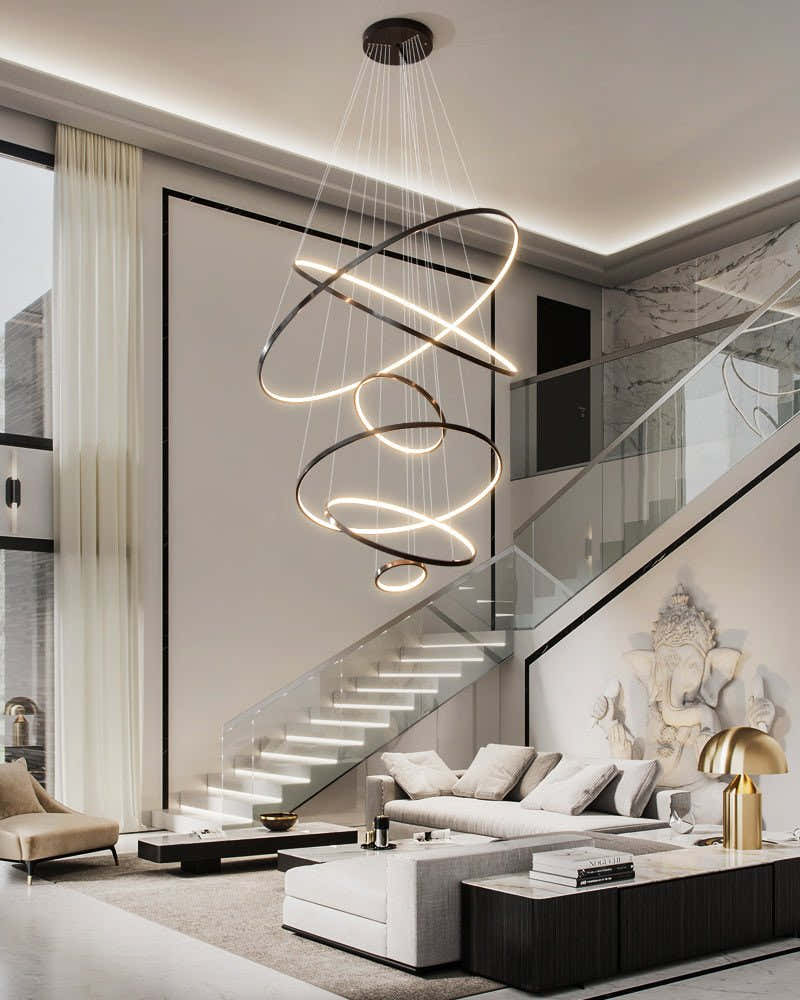 Orrery Rings Chandelier