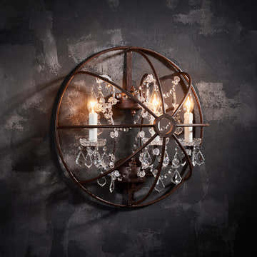Gyro Crystal Sconce