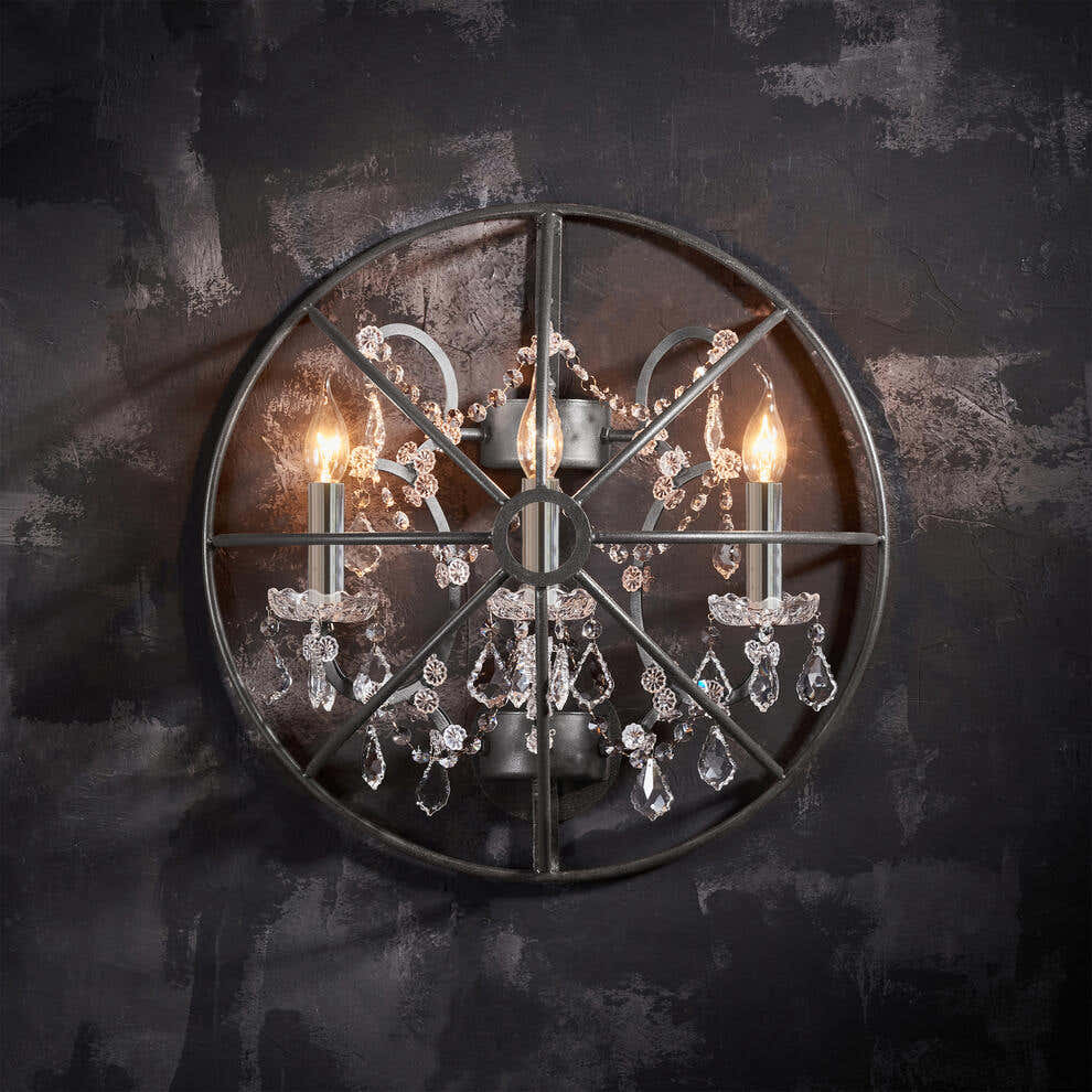 Gyro Crystal Sconce