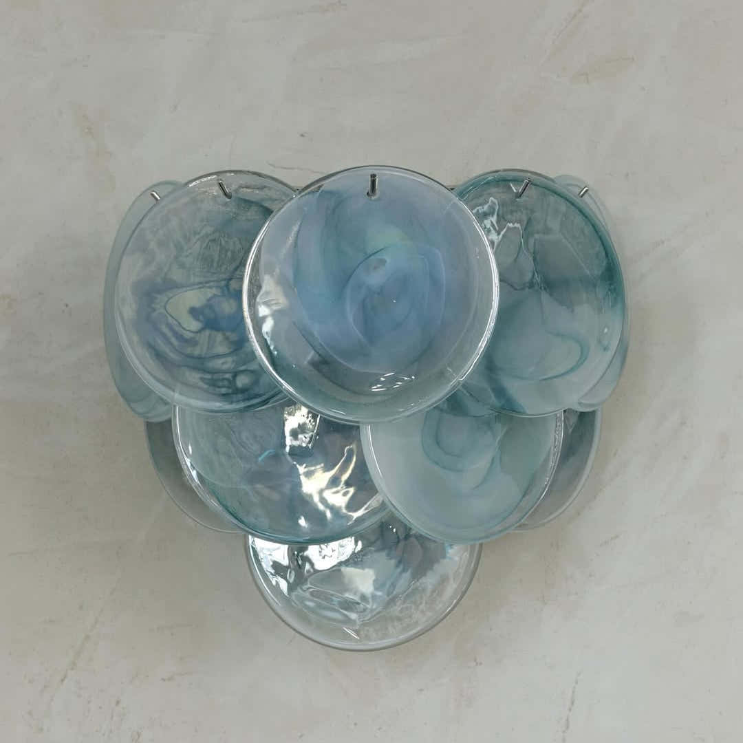 Pink Vintage Murano Glass Wall Lamp