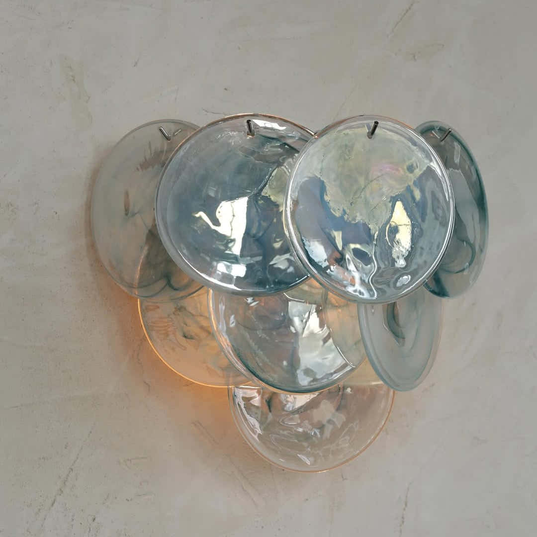 Pink Vintage Murano Glass Wall Lamp