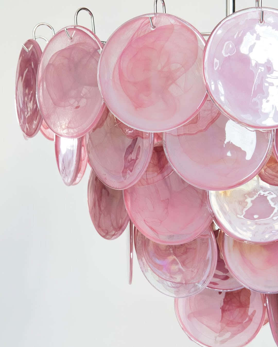Murano Chandelier 57 Pink