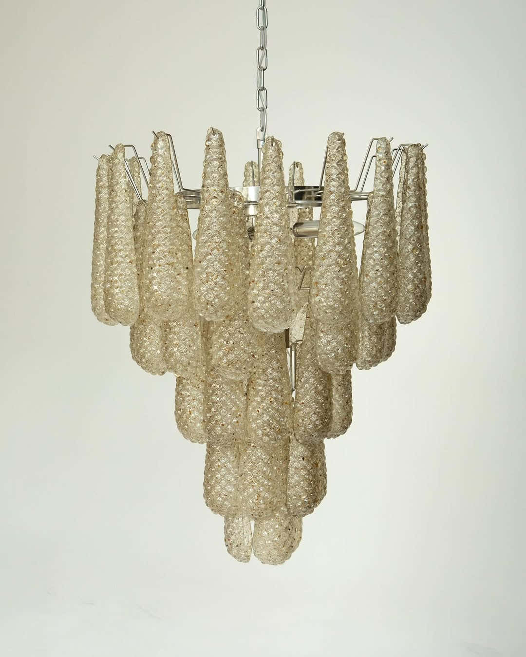 Murano Chandelier – Drop – 41 glasses – Amber
