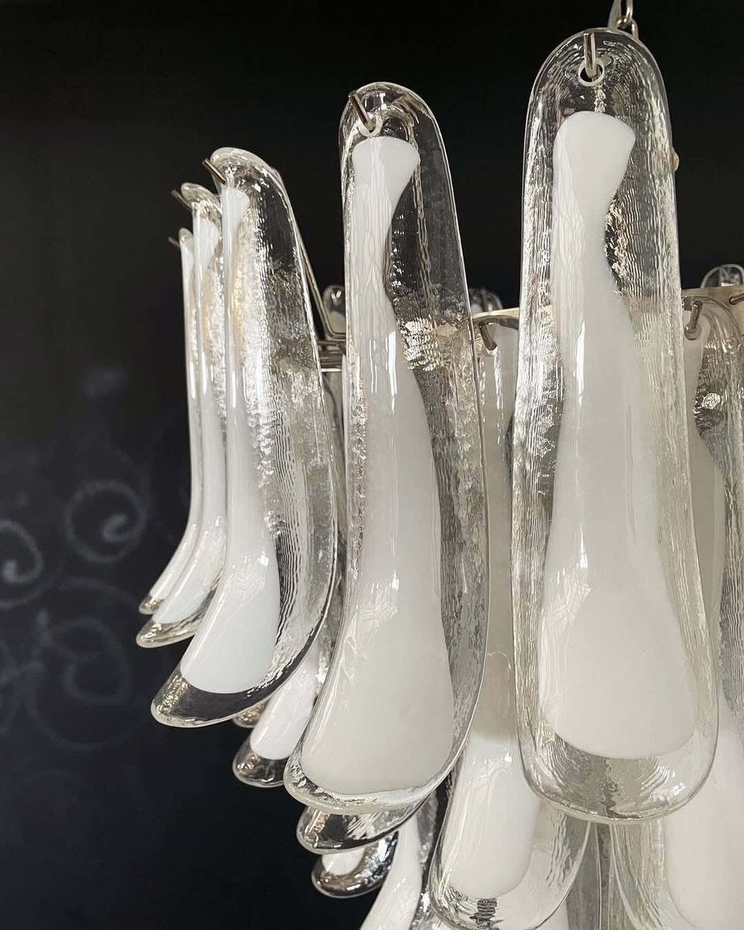 Murano Chandelier – 75 petals – Transparent