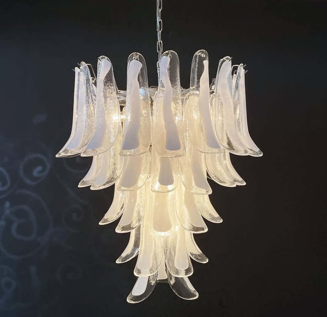 Murano Chandelier – 75 petals – Transparent