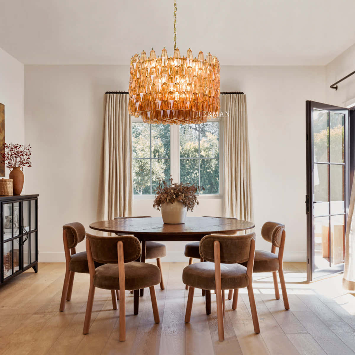 Drum Sorrento Chandelier – Two Colours Available 31.5"
