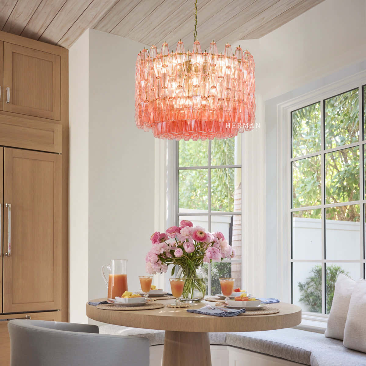 Drum Sorrento Chandelier – Two Colours Available 31.5"