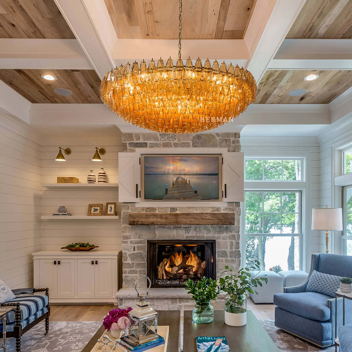 Sorrento Murano Glass Chandelier