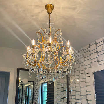 Rocaille Iron & Crystal Chandelier