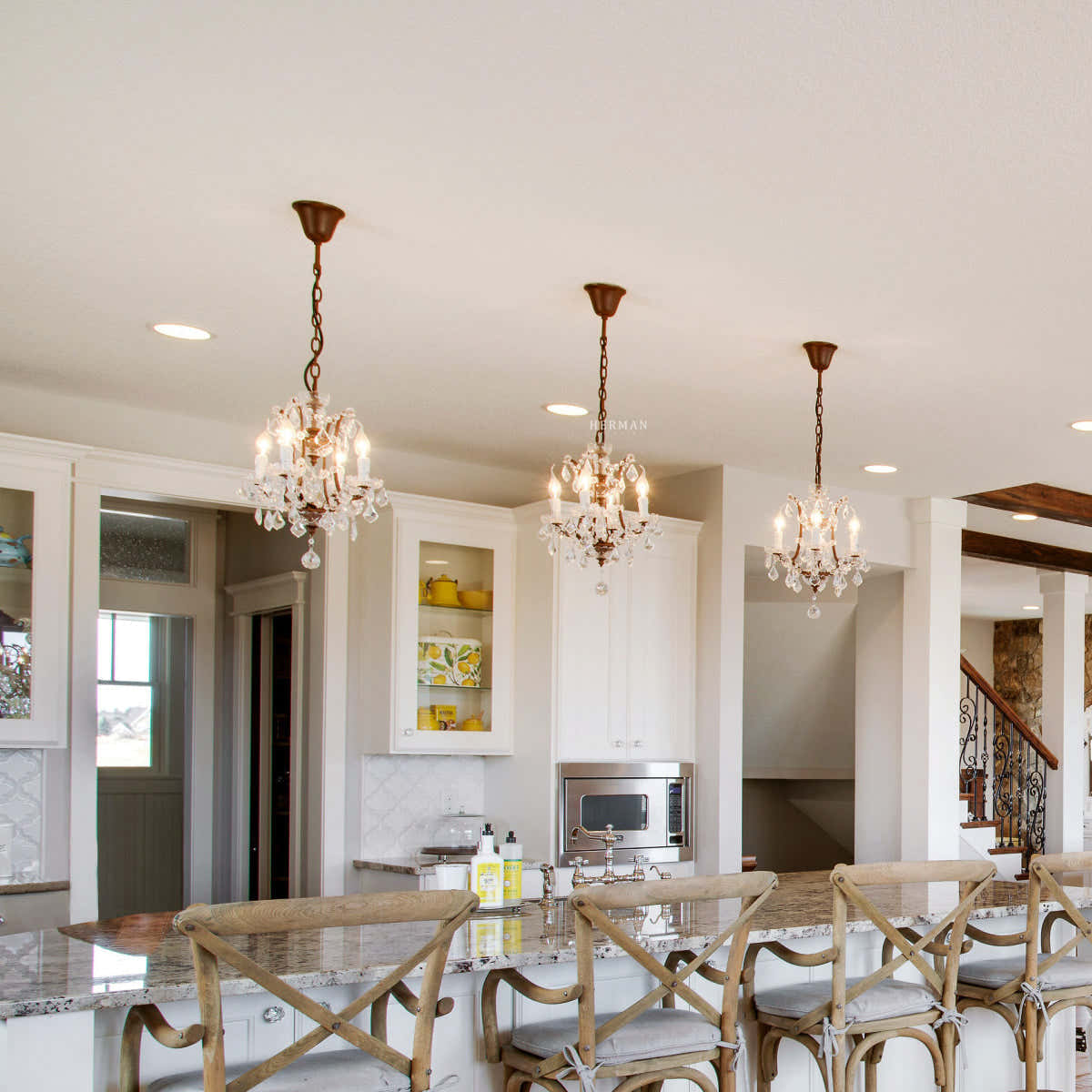 Rocaille Iron & Crystal Chandelier
