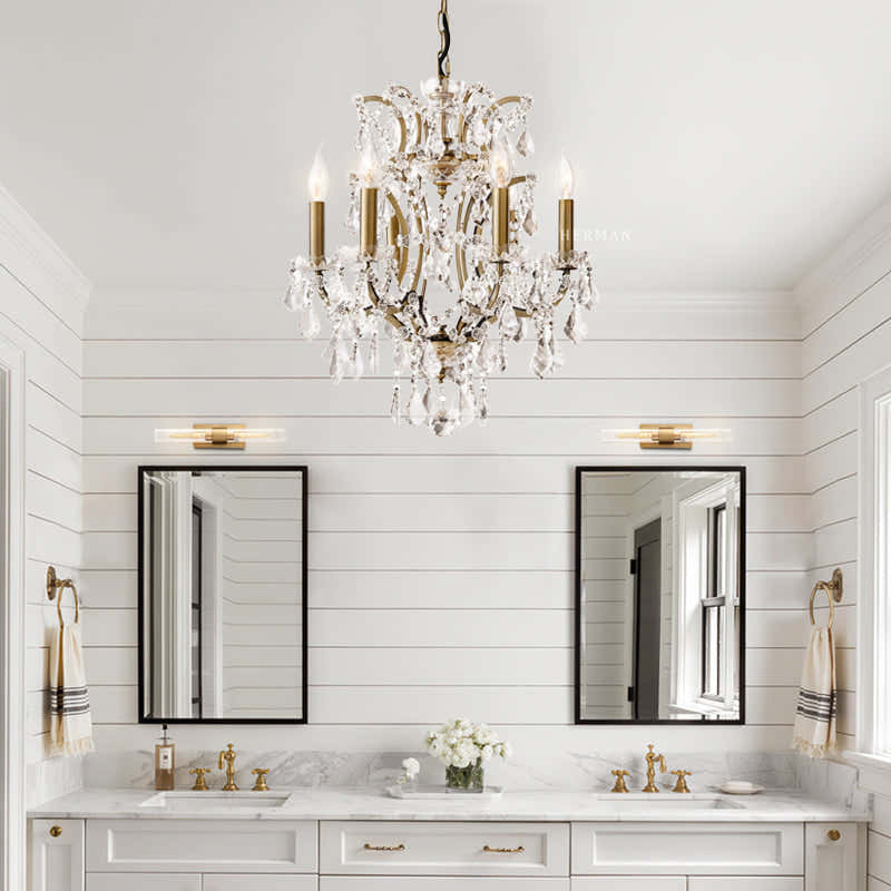 Rocaille Iron & Crystal Chandelier