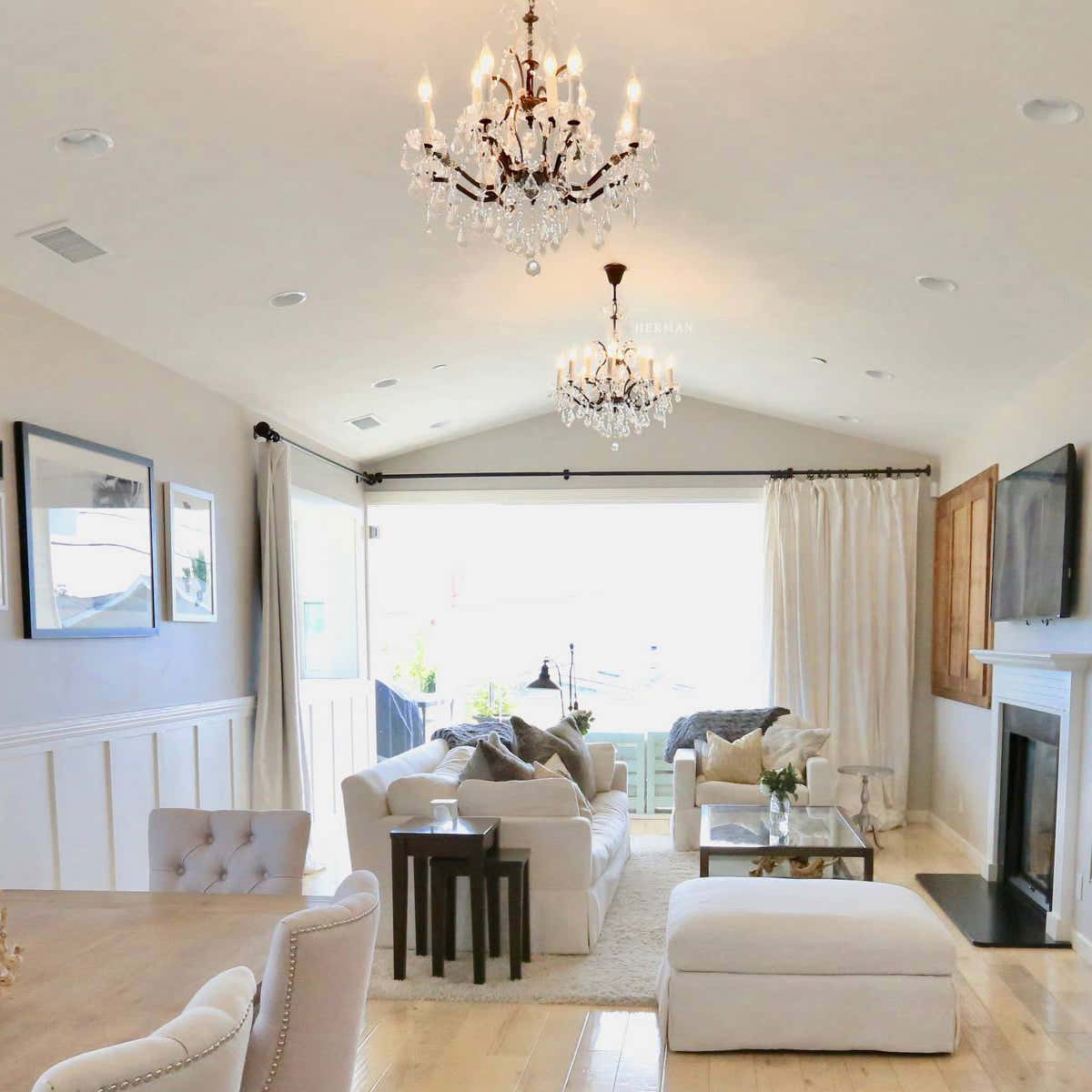 Rocaille Iron & Crystal Chandelier