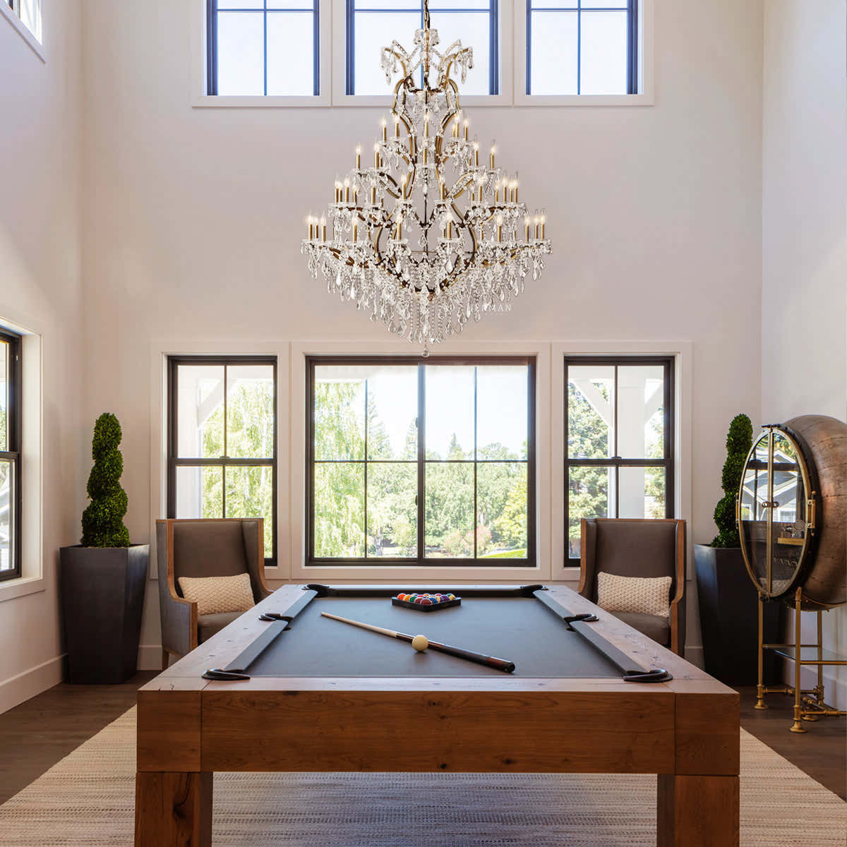 Rocaille Iron & Crystal Chandelier
