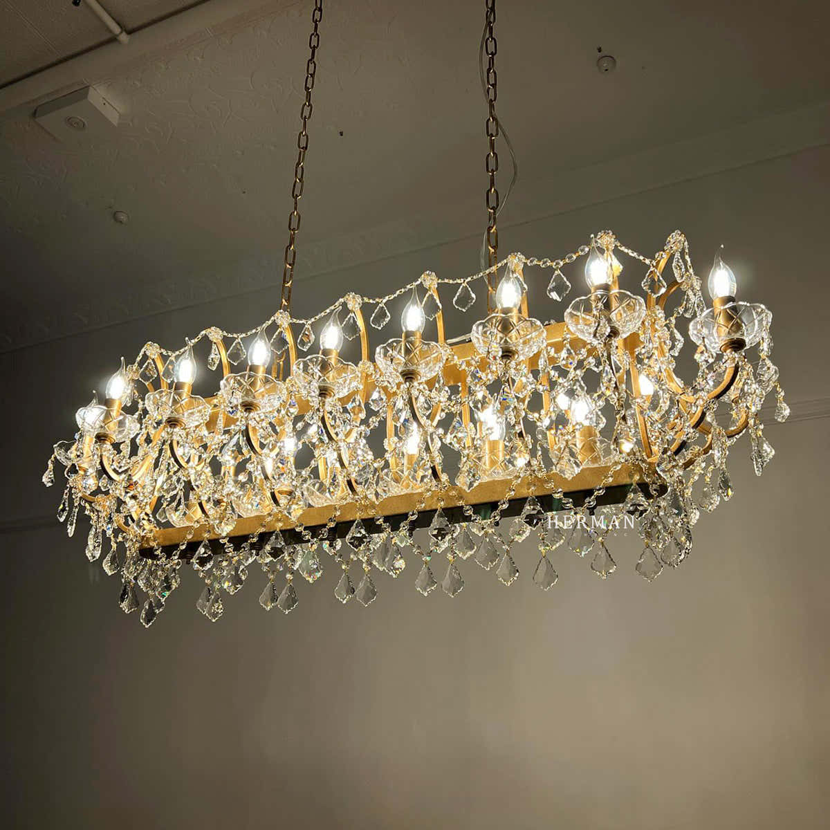 Rocaille Iron & Crystal Chandelier
